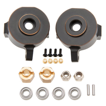 MEUS Racing TRX4M Brass Steering Knuckles for TRX4M Isokinetic 3-Section CVD Front Axle