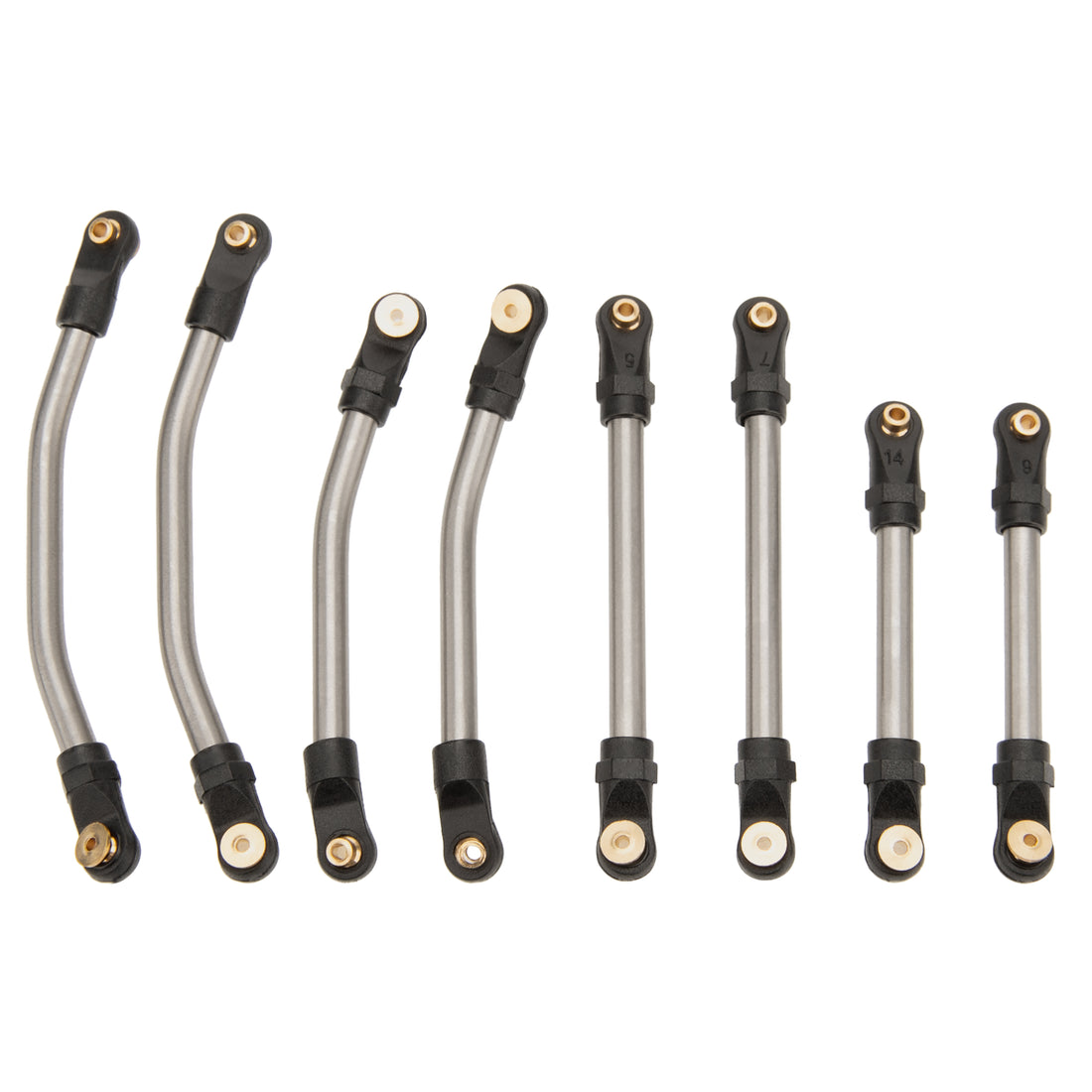 Titanium SCX24 C10 Bronco Double Bed High Clearance Chassis Links 