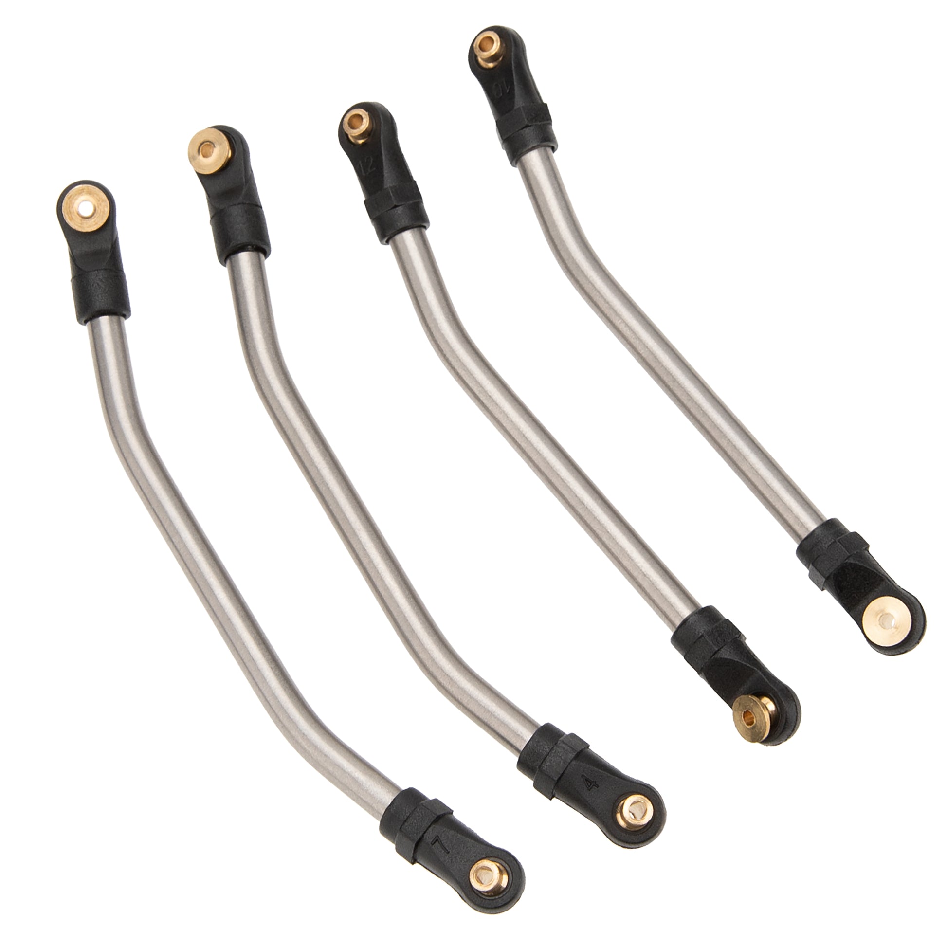 Titanium SCX24 Deadbolt Double Bent High Clearance Chassis Rear Links