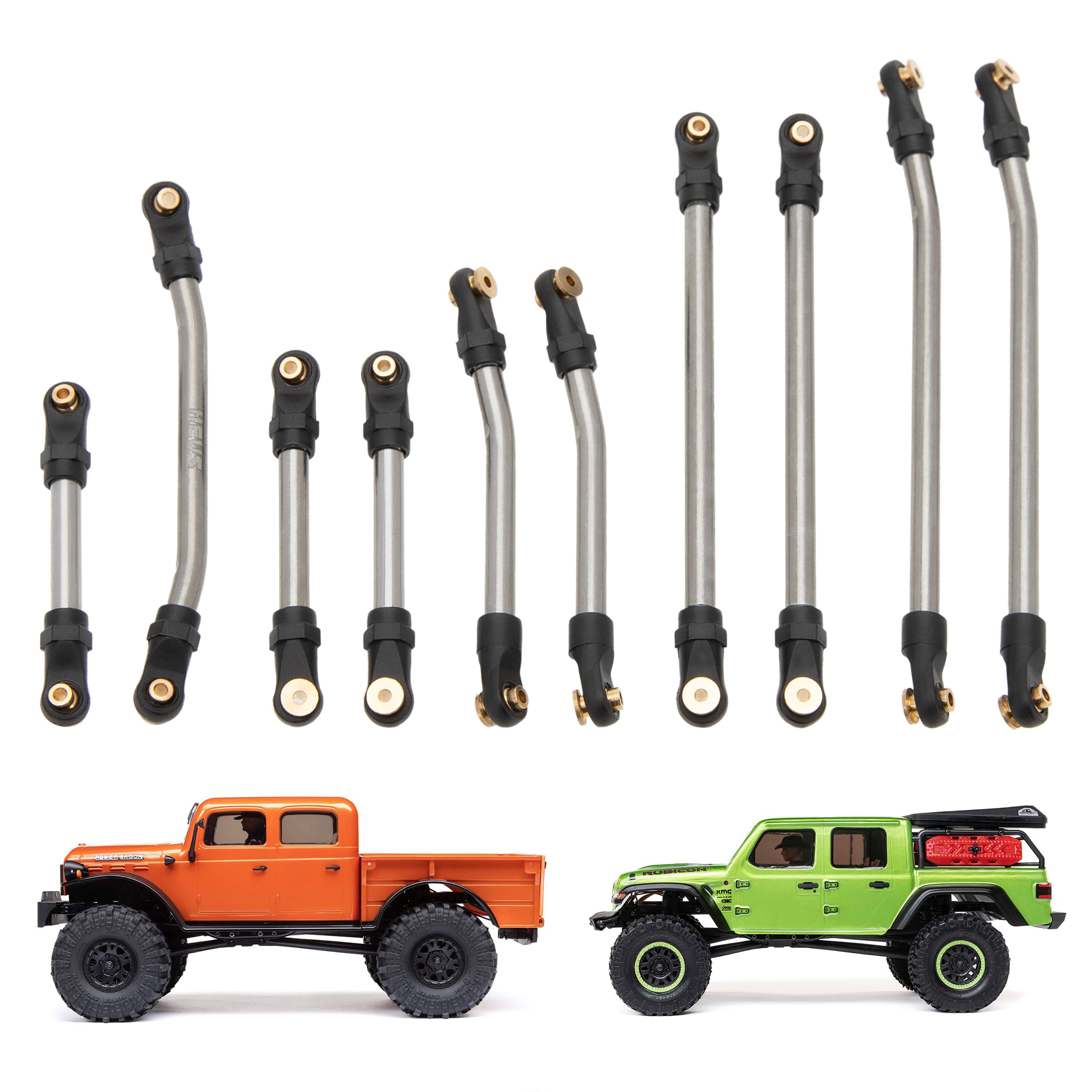 MEUS Racing Metal Chassis Links for 1/24 SCX24 Gladiator Power Wagon