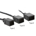 Type C and D and E Extension cables Adapter
