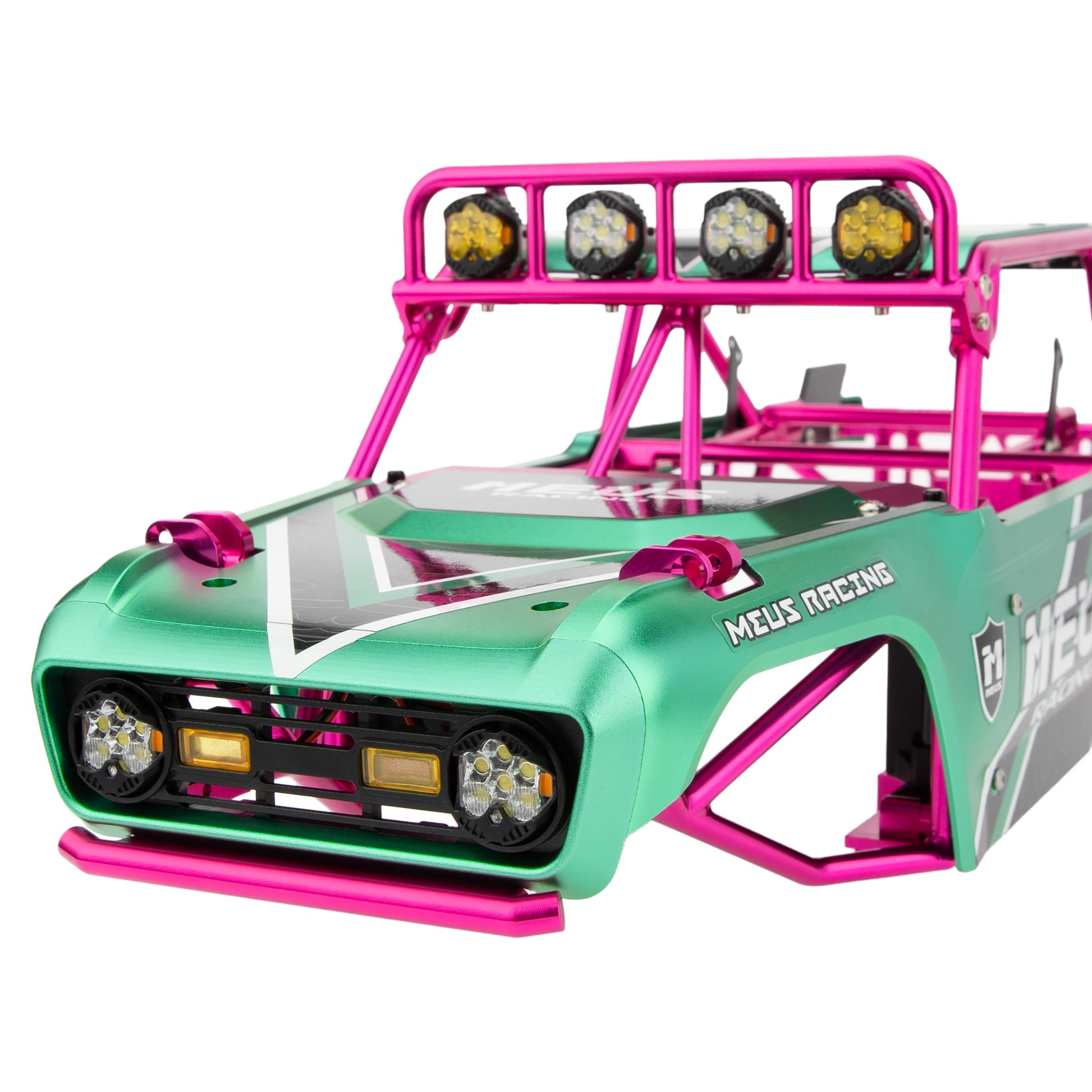 V2 Aluminum Green Panels+Pink Cage for Vanquish H10 OPTIC