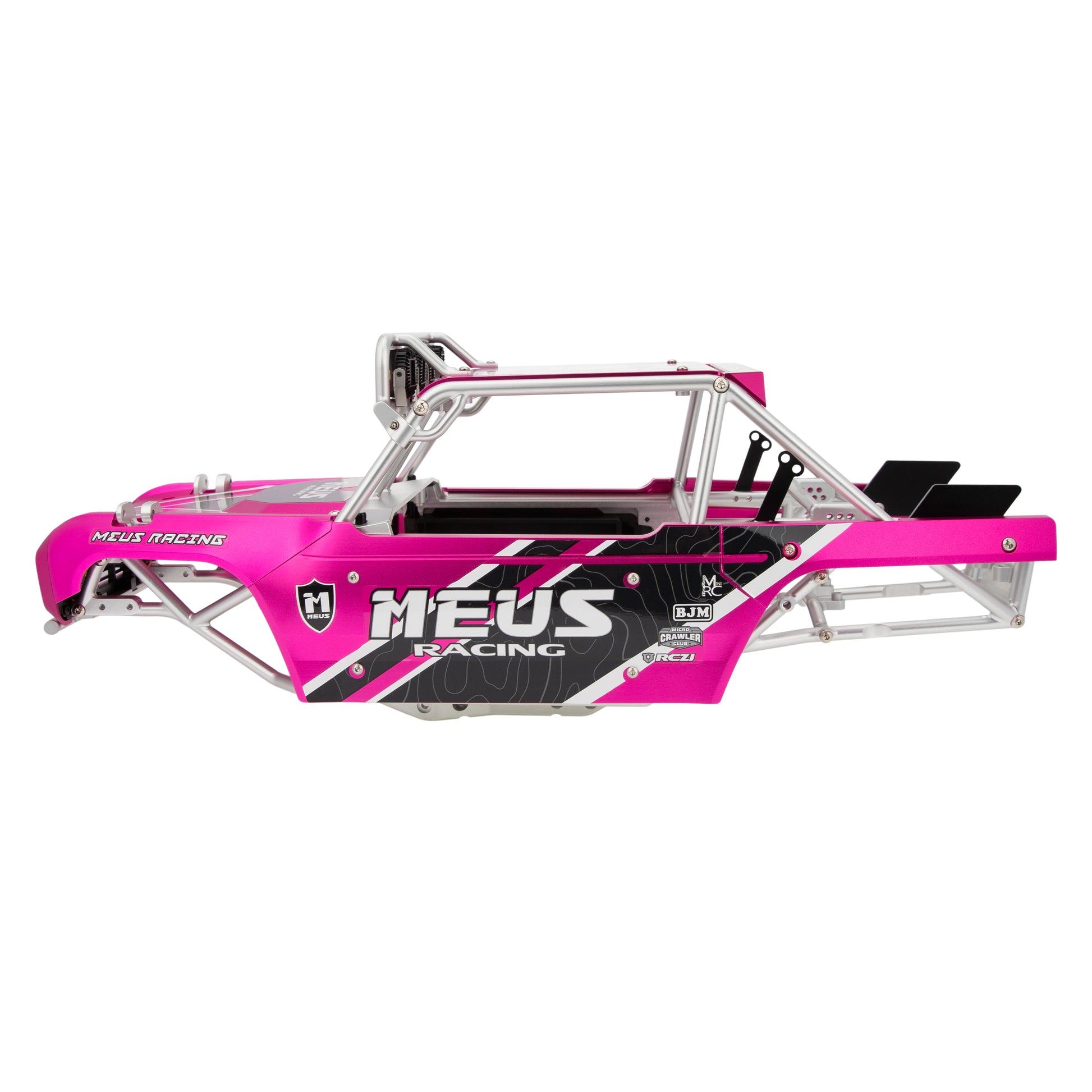 V2 Aluminum Pink Panels+Silver Cage for Vanquish H10 OPTIC