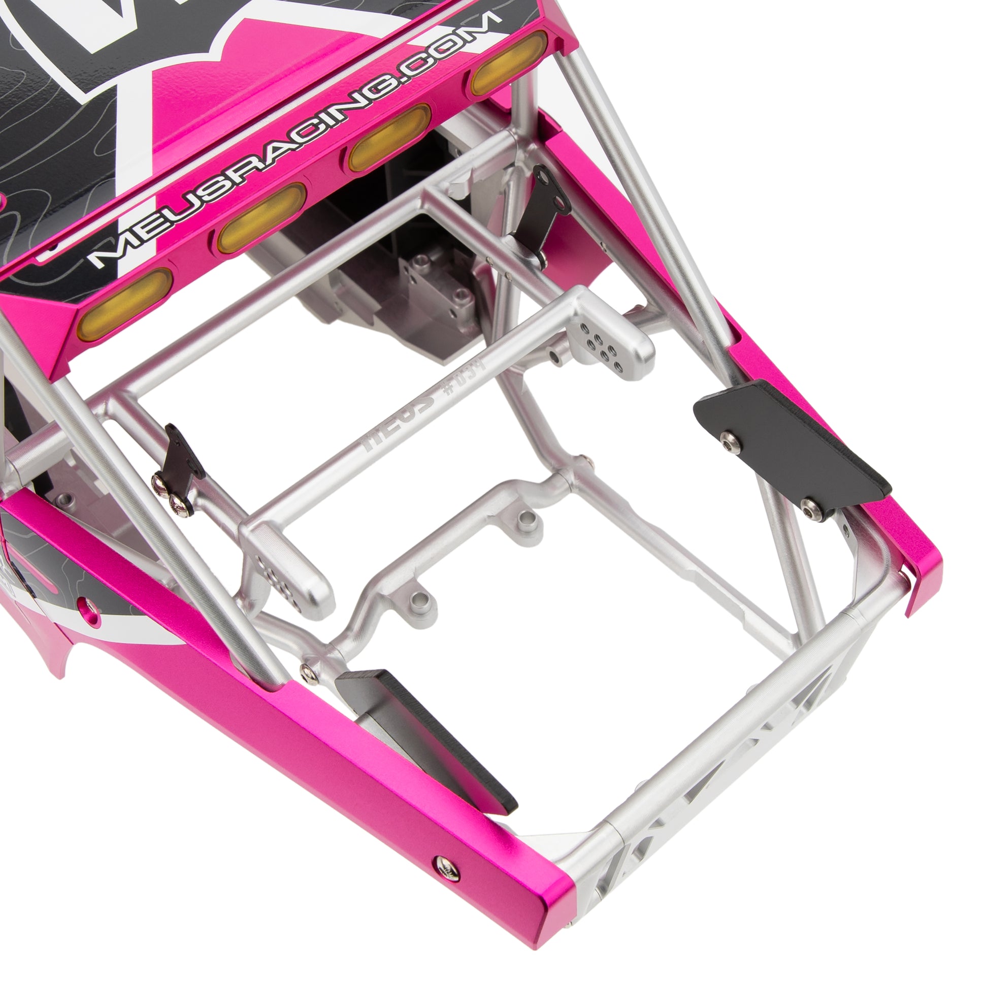 V2 Aluminum Pink Panels+Silver Cage for Vanquish H10 OPTIC