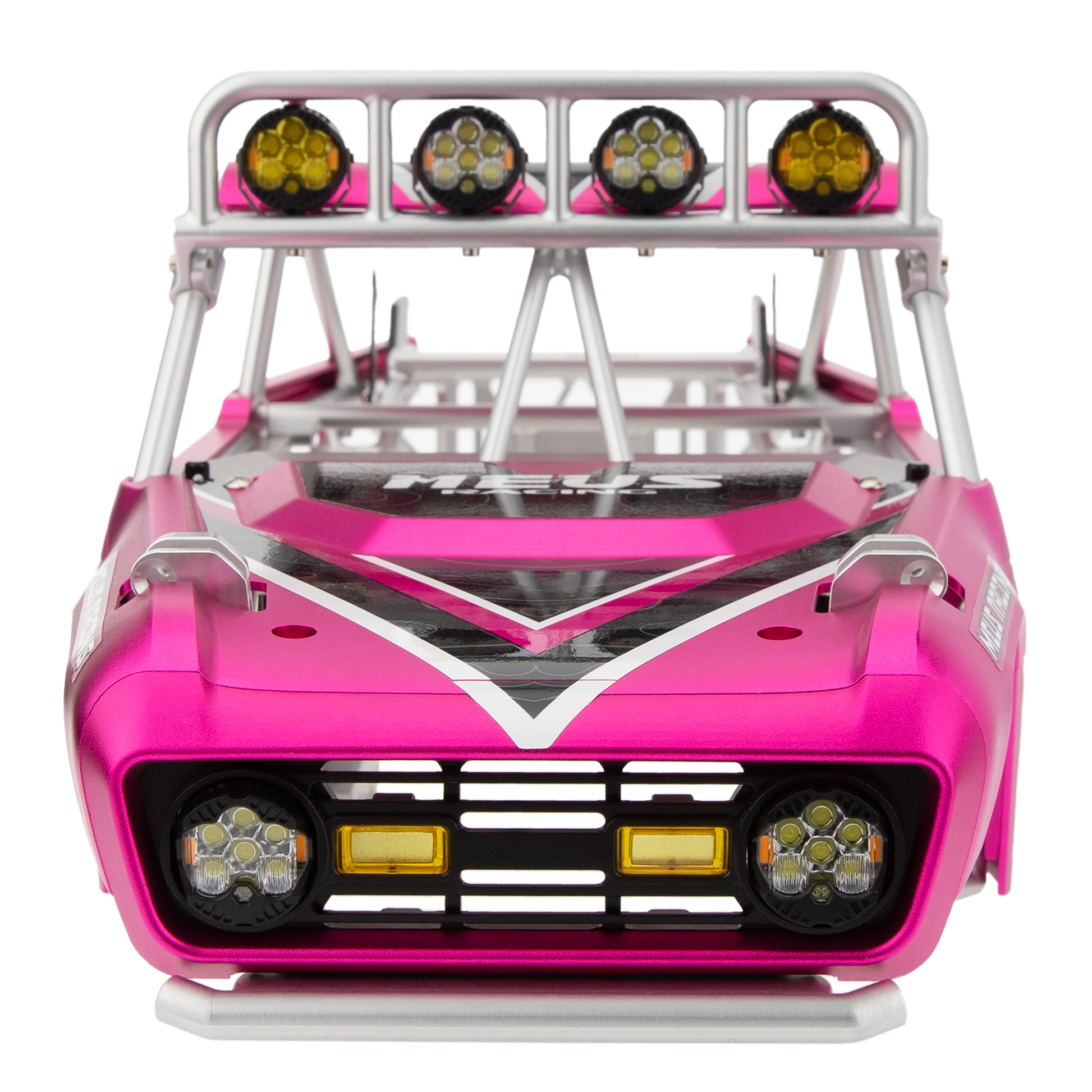 V2 Aluminum Pink Panels+Silver Cage for Vanquish H10 OPTIC