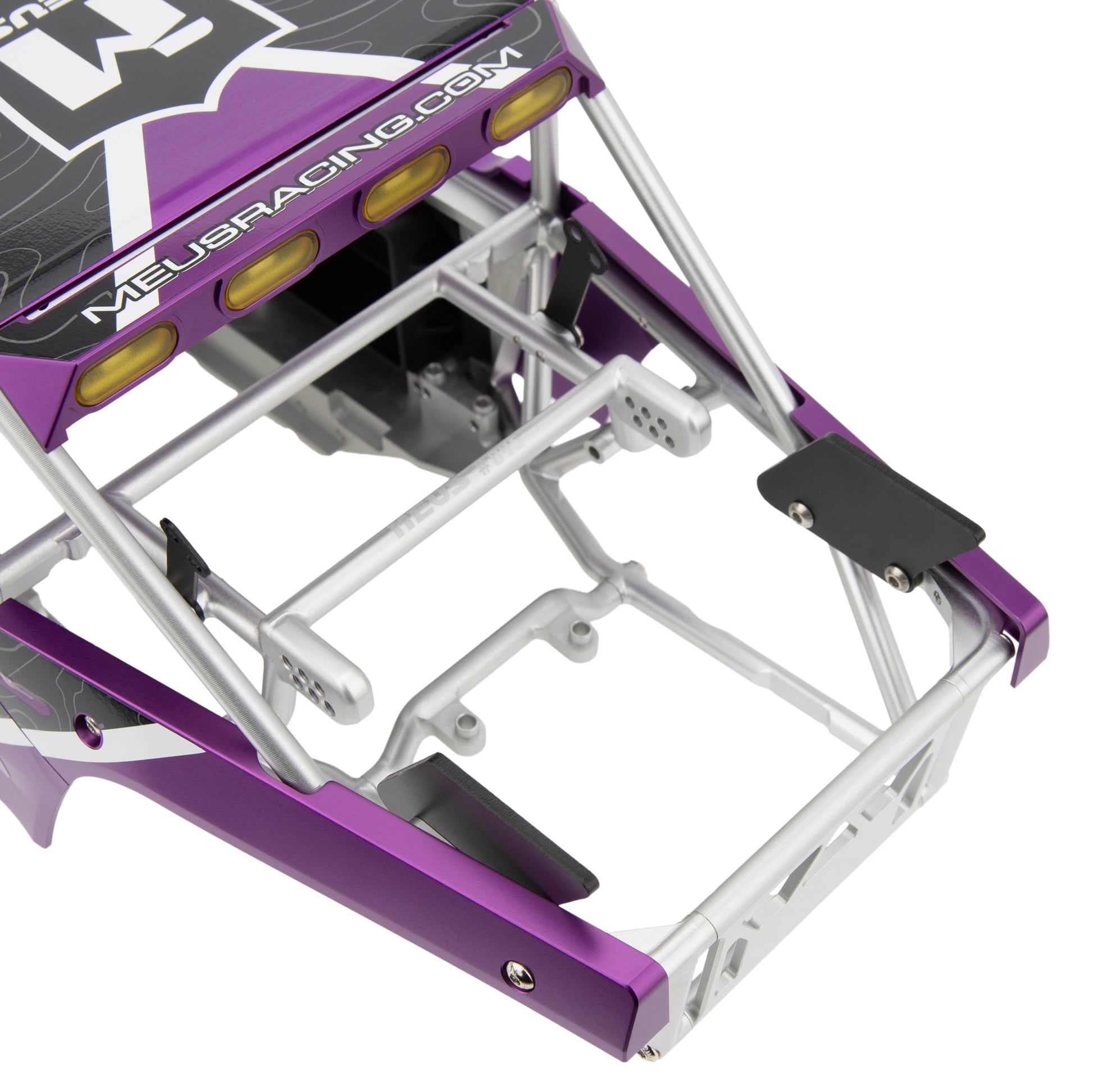 V2 Aluminum Purple Panels+Silver Cage for Vanquish H10 OPTIC