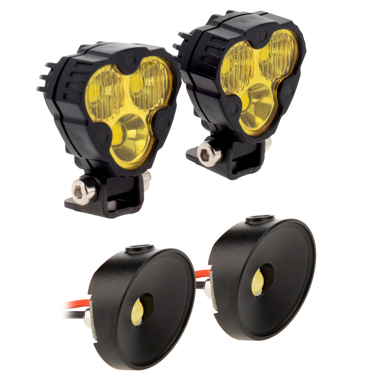 MEUS Racing RC LED Headlight Hood Spotlight For 1/10 Vanquish H10 Optic