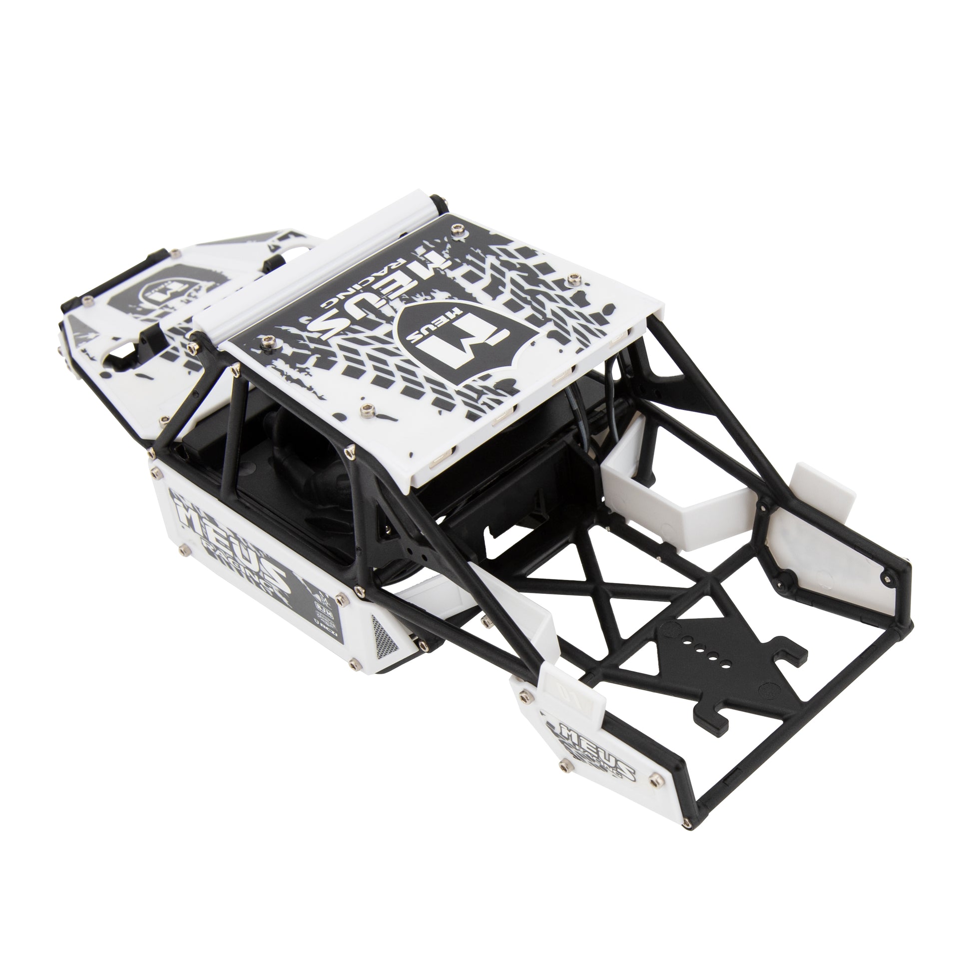 White SCX24 Mantis Roll Cage Chassis Body Shell kit