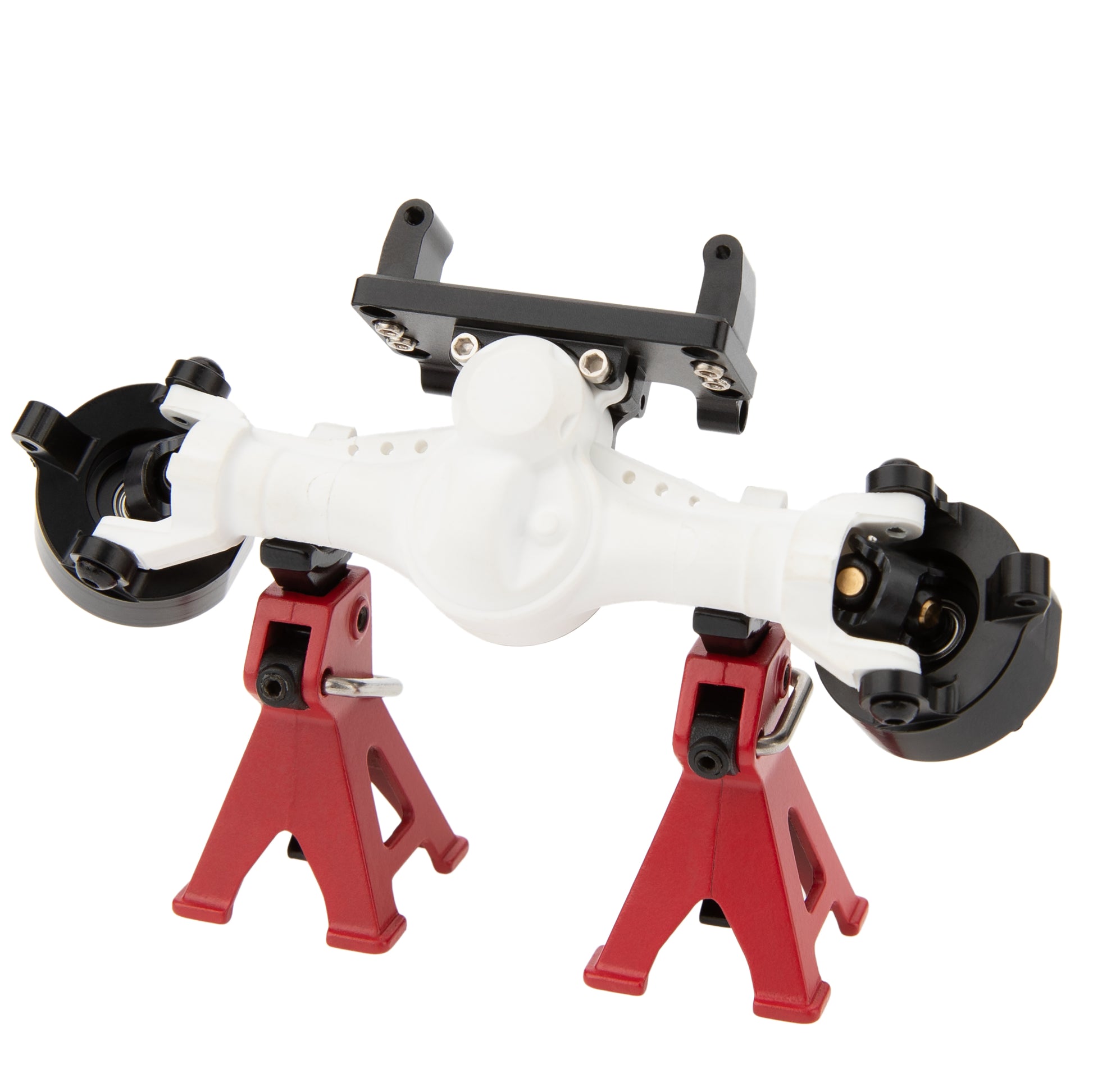 White SCX24 Nylon V2 Isokinetic front Axle