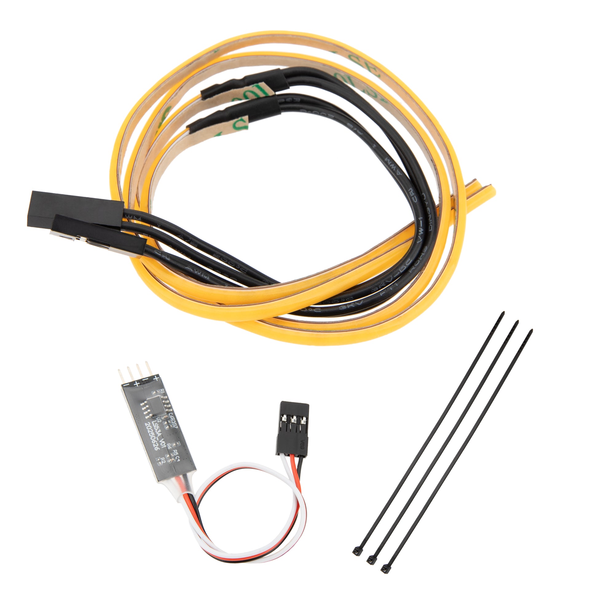 Yellow LED Light Stripe with light control