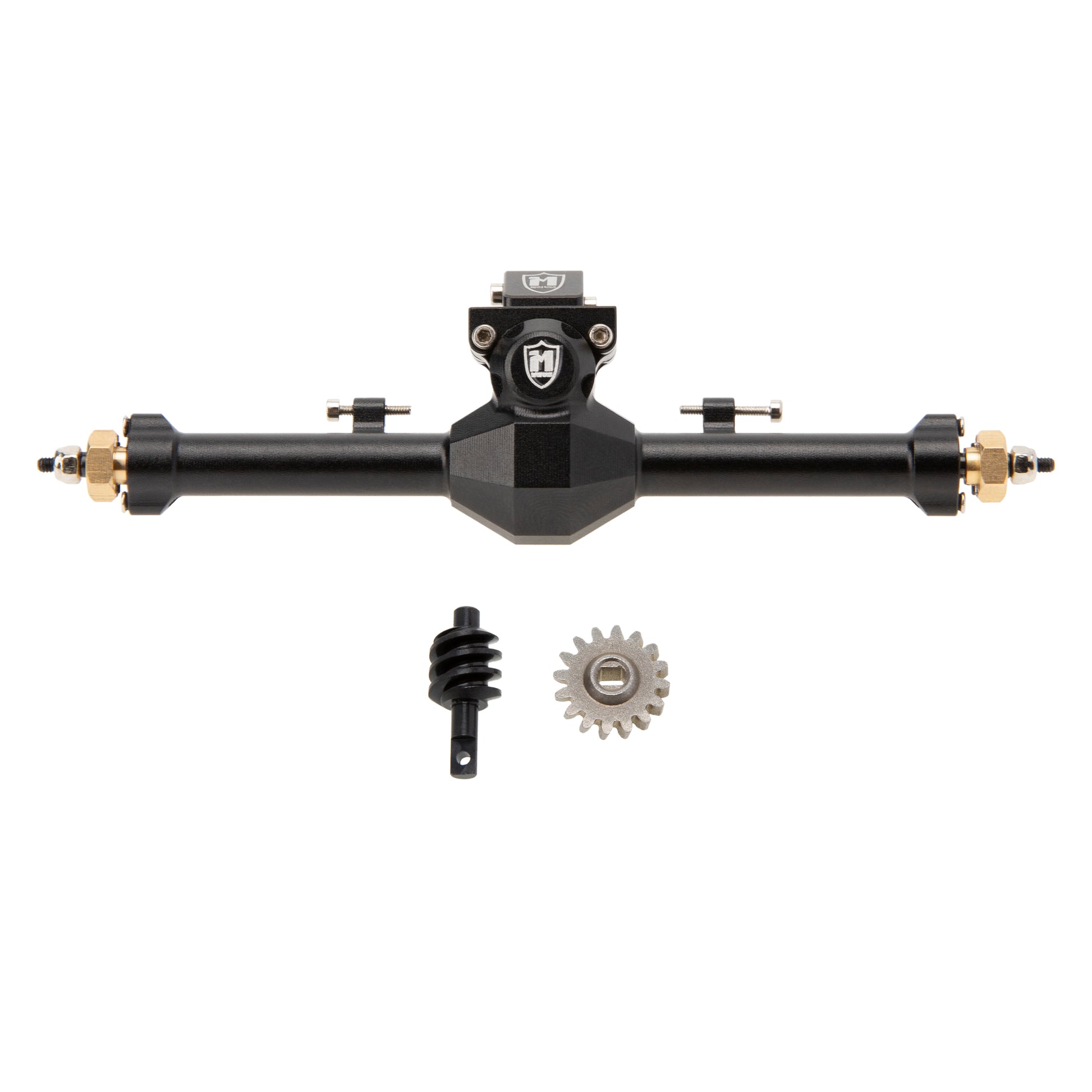 Black Isokinetic 3-Section CVD Rear Axles for SCX24 