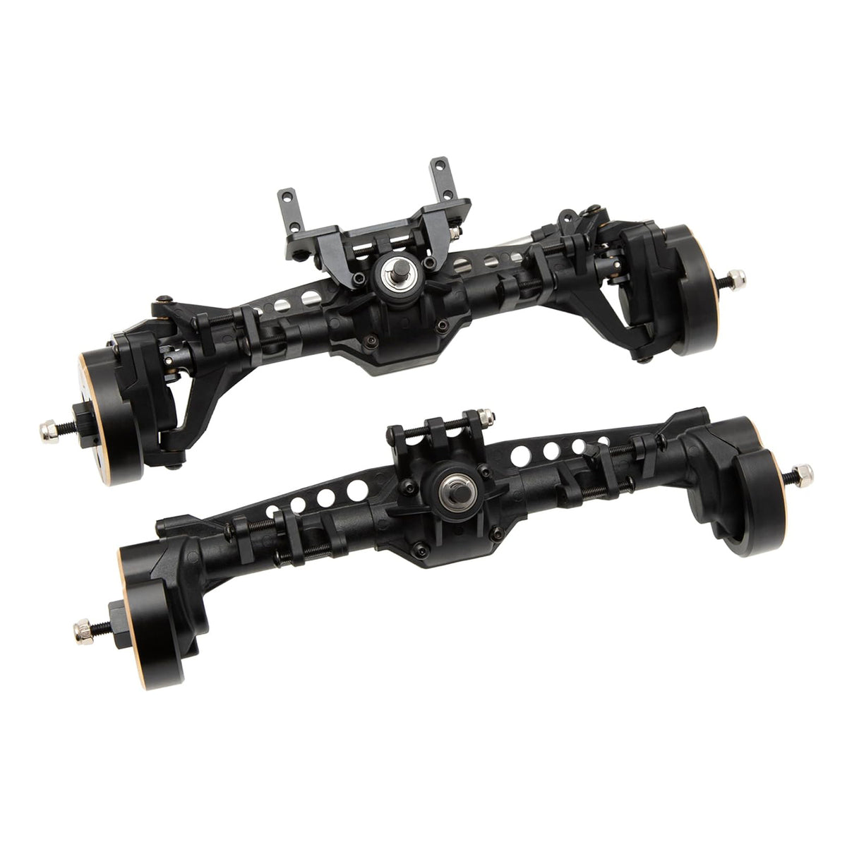 No Rear Axle Racing MEUS RACING Plastic Nylon + Brass Portal Axle Front and Rear Axles wit