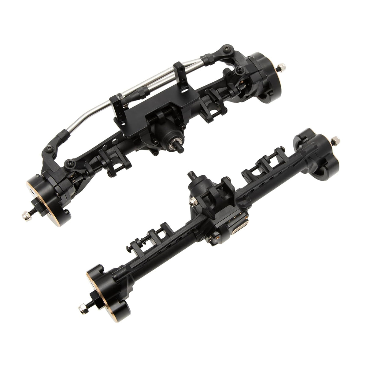 No Rear Axle Racing MEUS RACING Plastic Nylon + Brass Portal Axle Front and Rear Axles wit