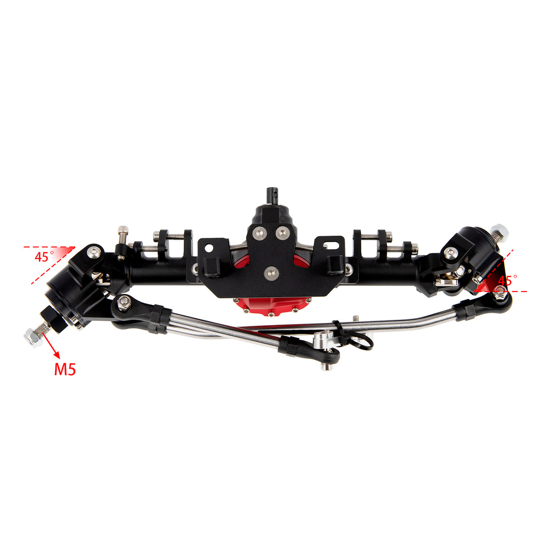 MEUS Racing Metal SCX10 Axles Front and Rear Portal Axles for Axial SC