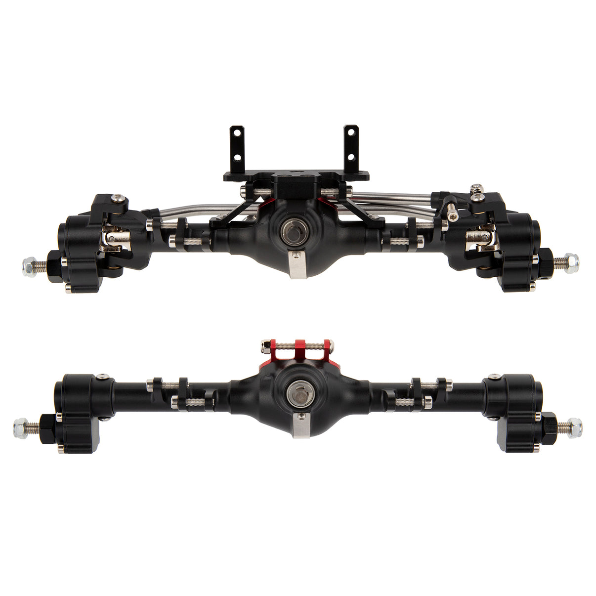 MEUS Racing Metal SCX10 Axles Front and Rear Portal Axles for Axial SC