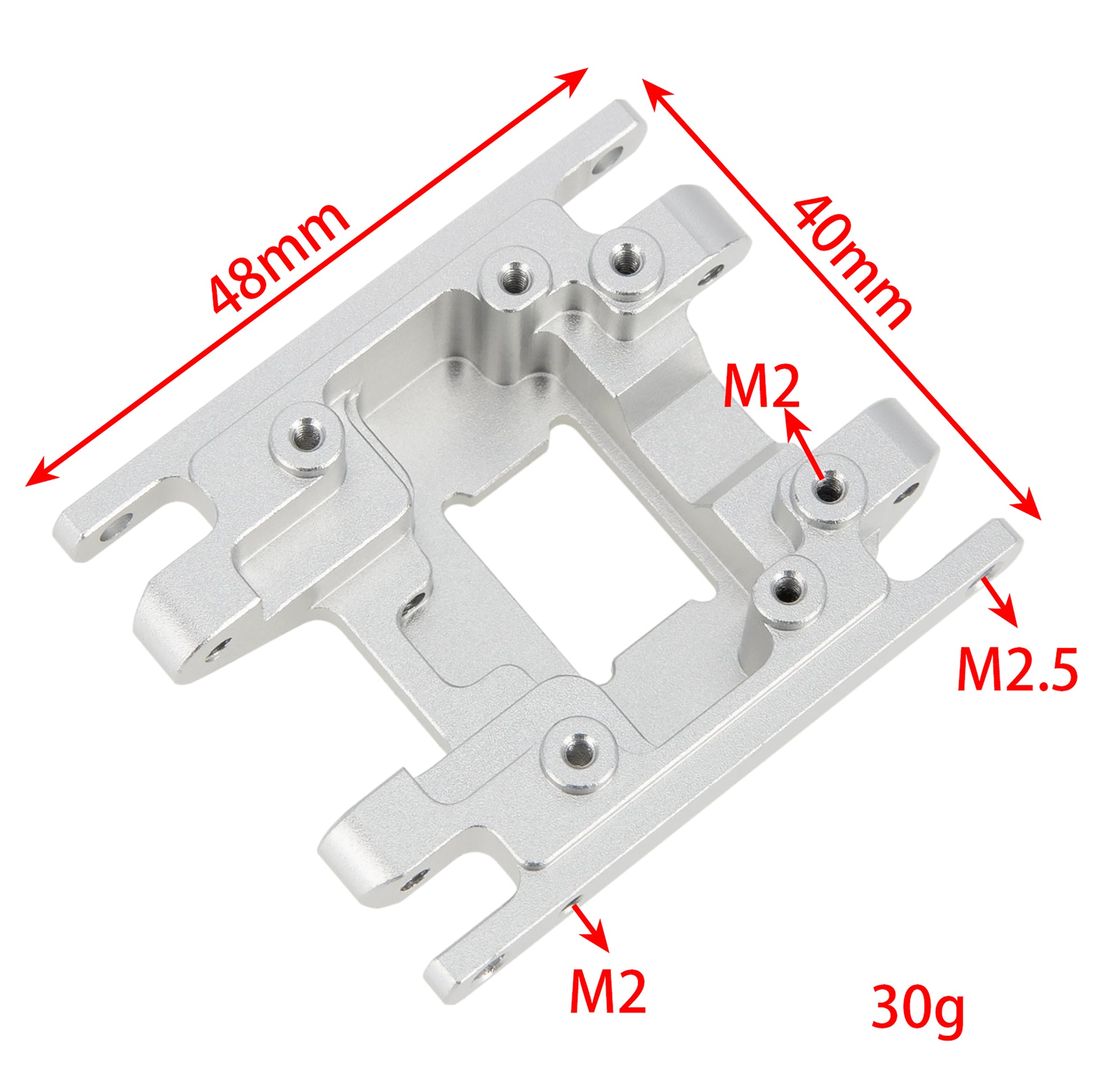 Silver Aluminum Transmission Plate for TRX4M