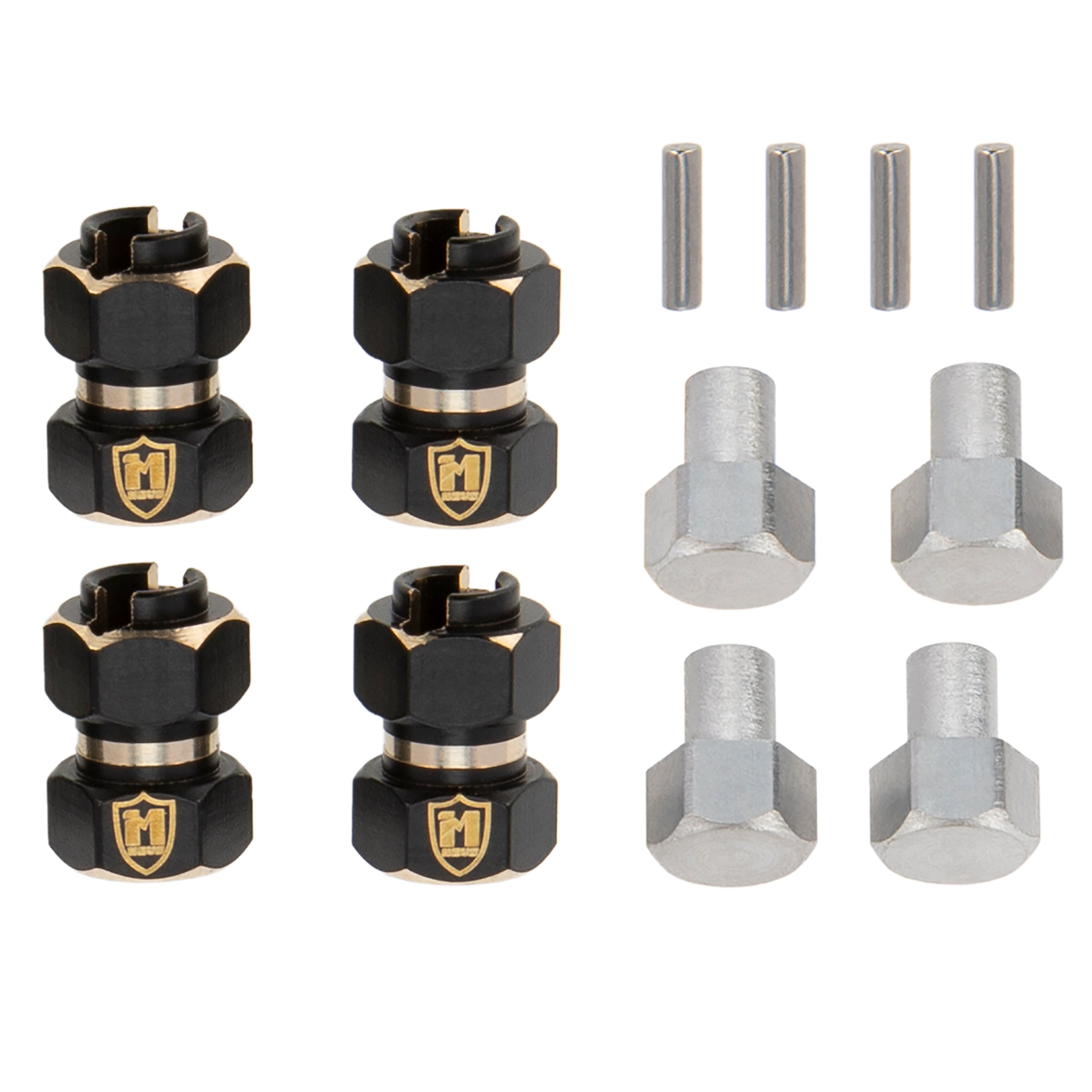 Meus Racing Brass Wheel Hex Hub Extenders Adaptor 10mm(+6mm) for 1/18