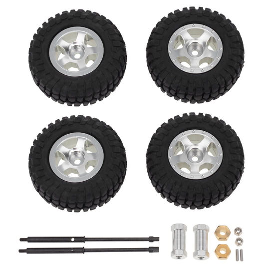 Meus Racing Wheels/Tires /Couplers/Straight Wheel Axles Set for AXIAL SCX24 6×6