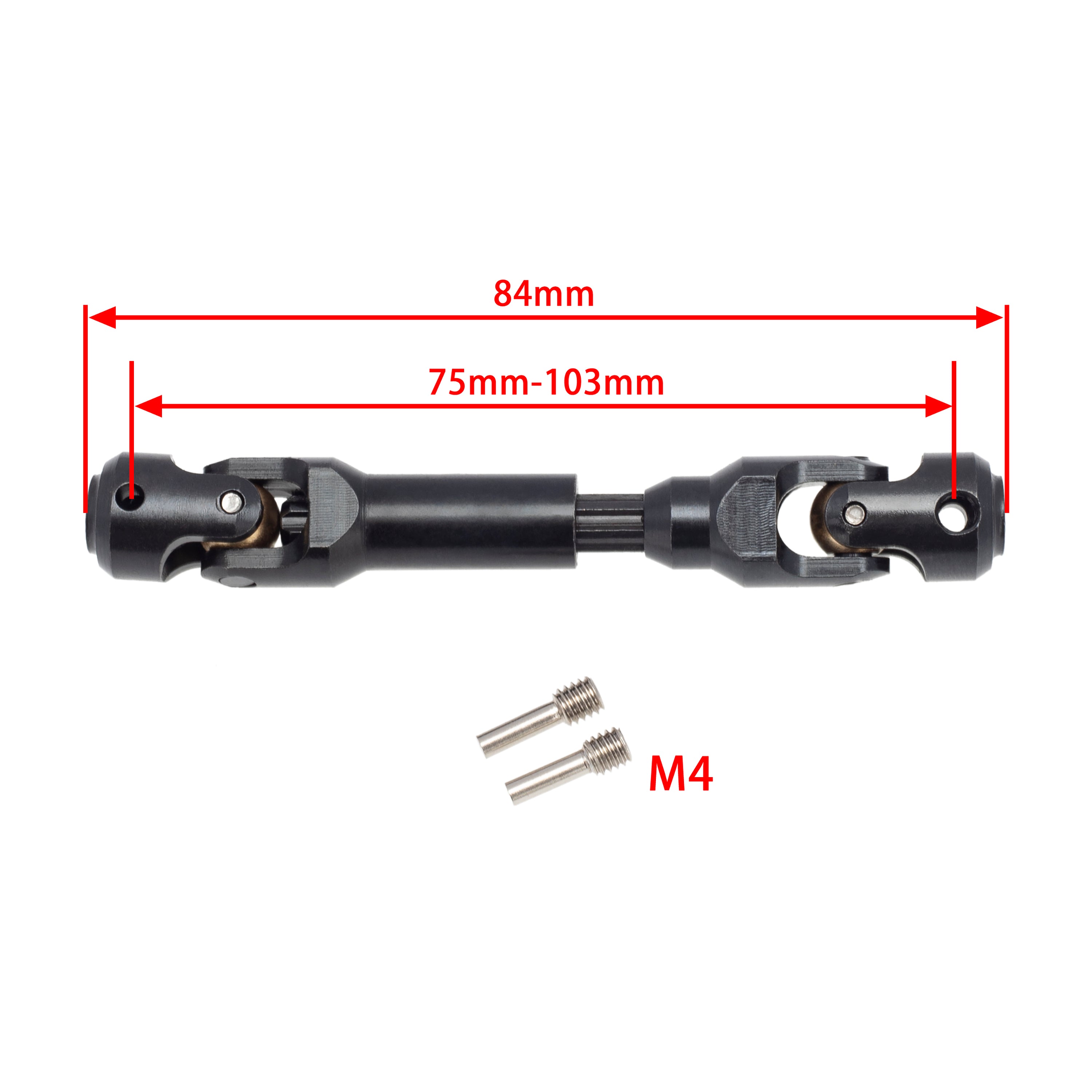 Meus Racing Internal Spline Universal Drive Shaft for TRX4 90046 Wrait