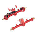 Red CNC Aluminum Front and Rear Axle for Axial SCX24