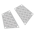  Hood Stainless Steel Skid Plate Pedal Metal Skid Plate Decoration Set for TRX4M