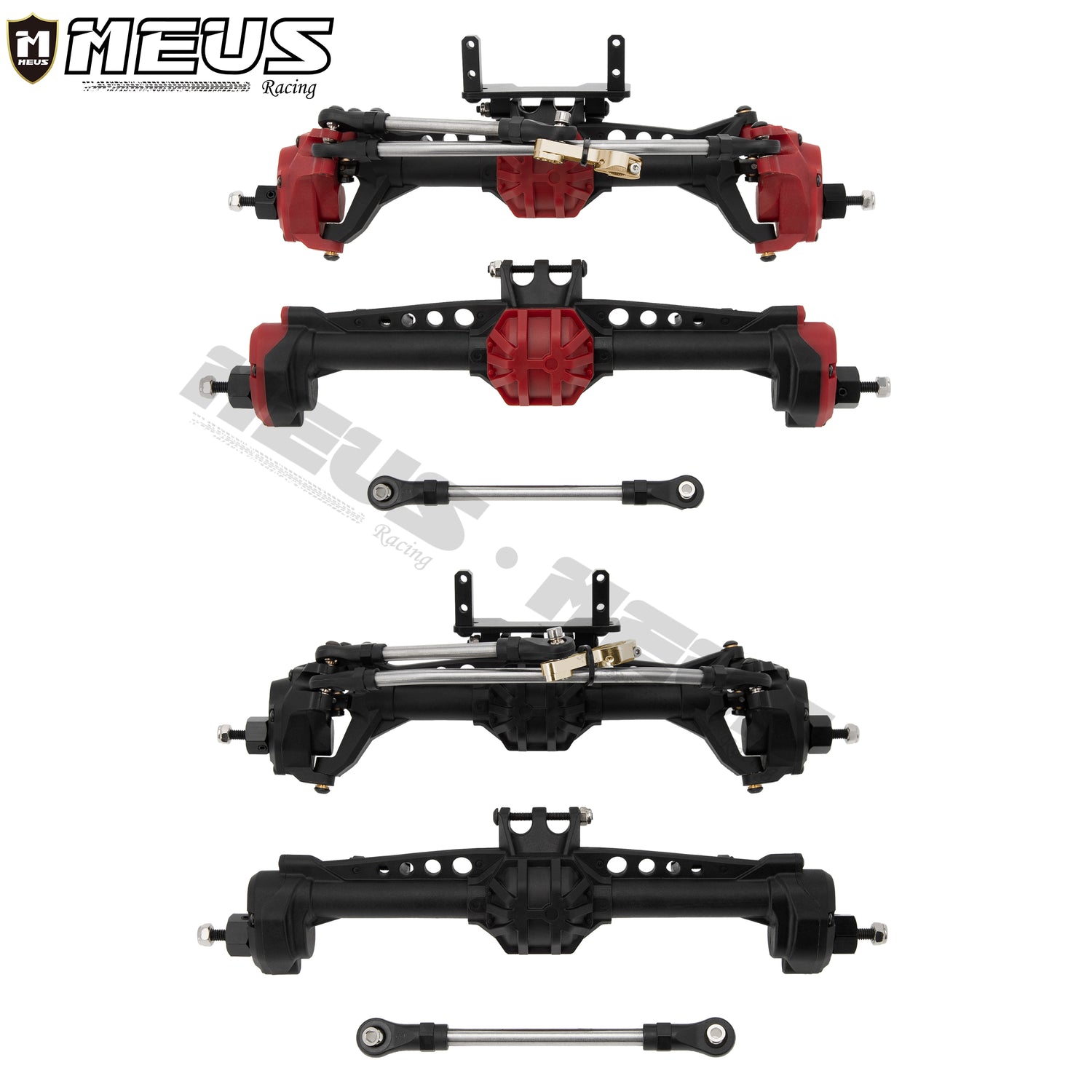 Meus Racing Rc Meus Racing SCX10 Nylon Portal Front Rear Axles for Axial 1/10 SCX10 S