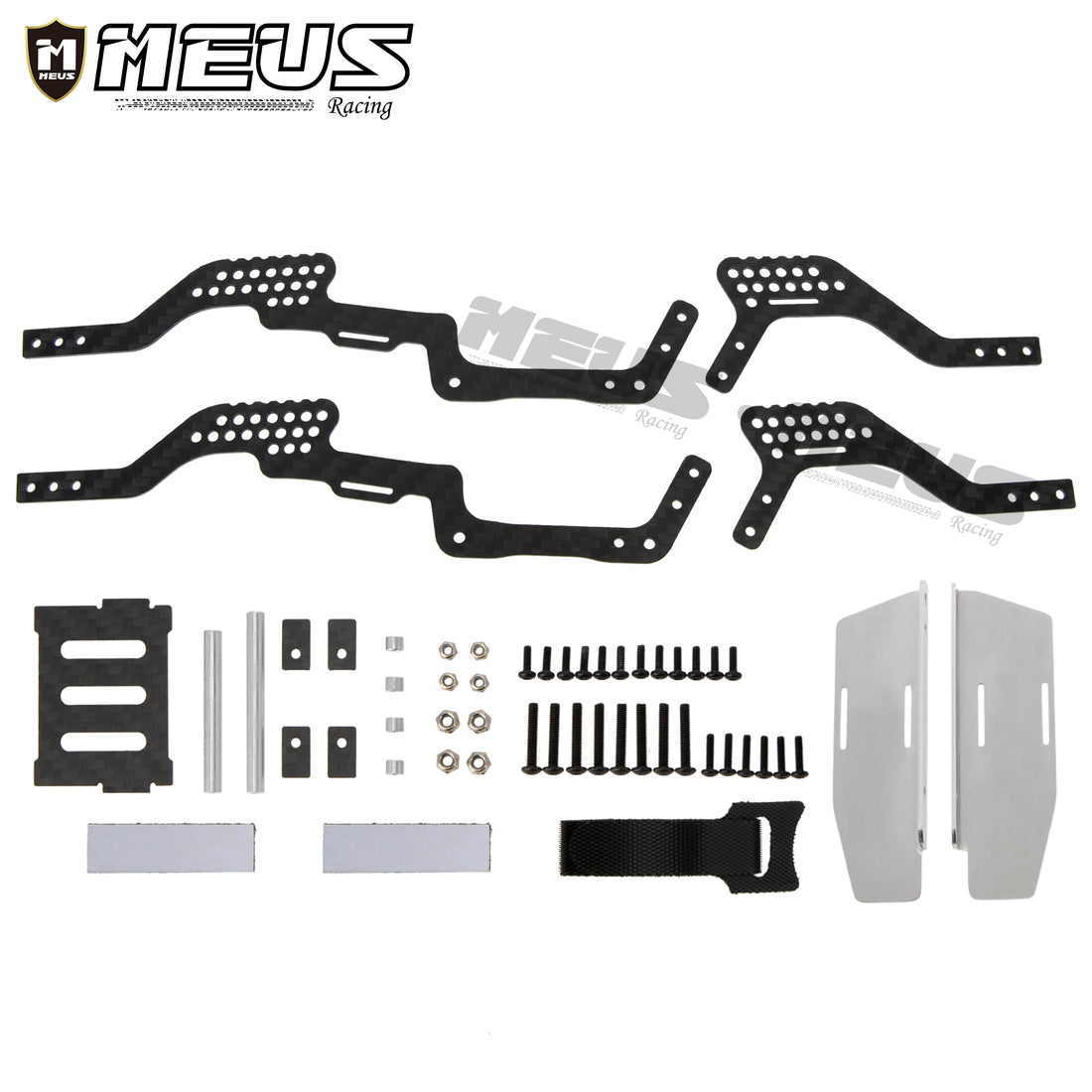 Meus Racing 1/18 RC Car Carbon Fiber LCG Chassis Frame Girder for TRAX