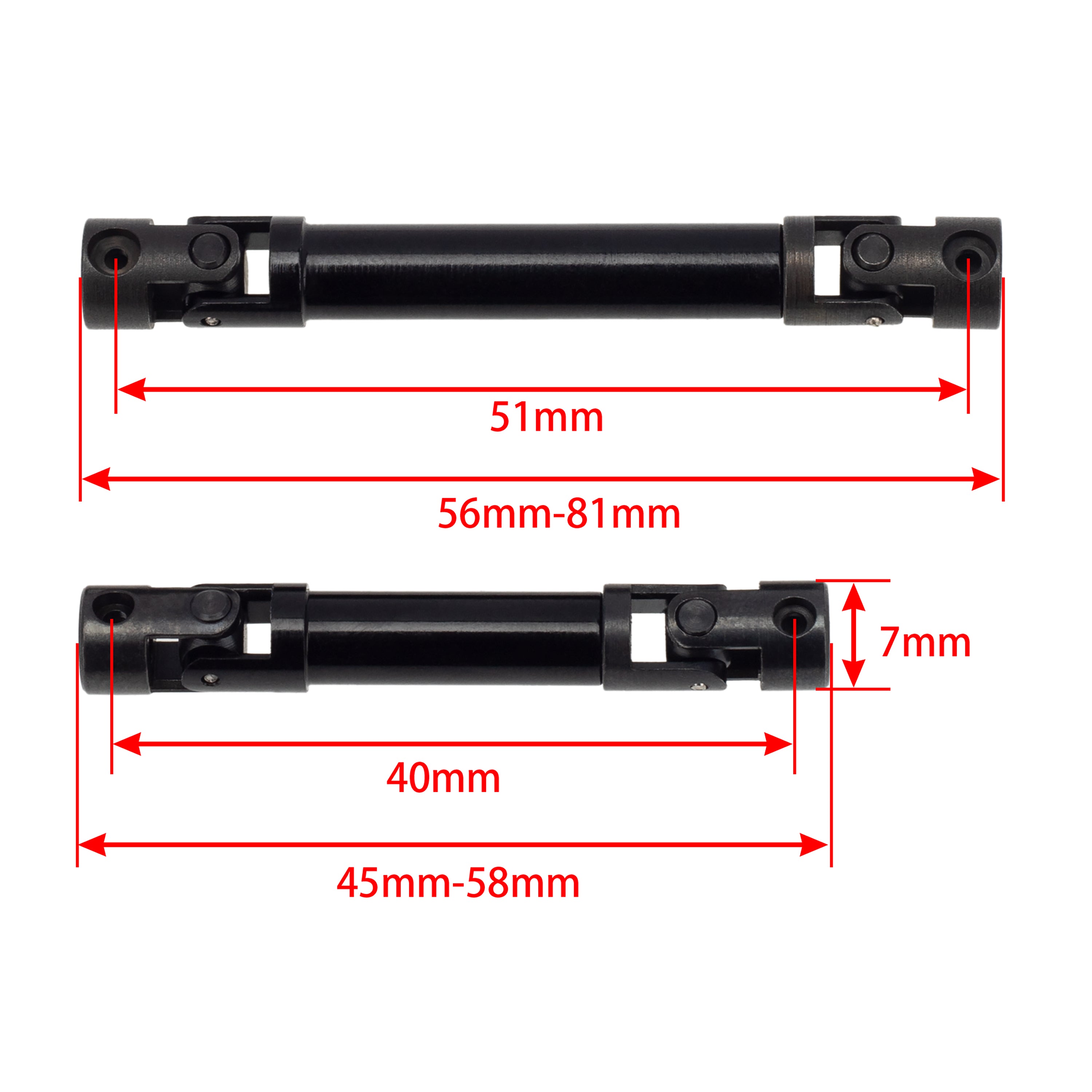 Chasis De Fibra De Carbono LCG Para Axial SCX24 C10 JLU Bronco - Mejora Para RC Crawler 1/24
