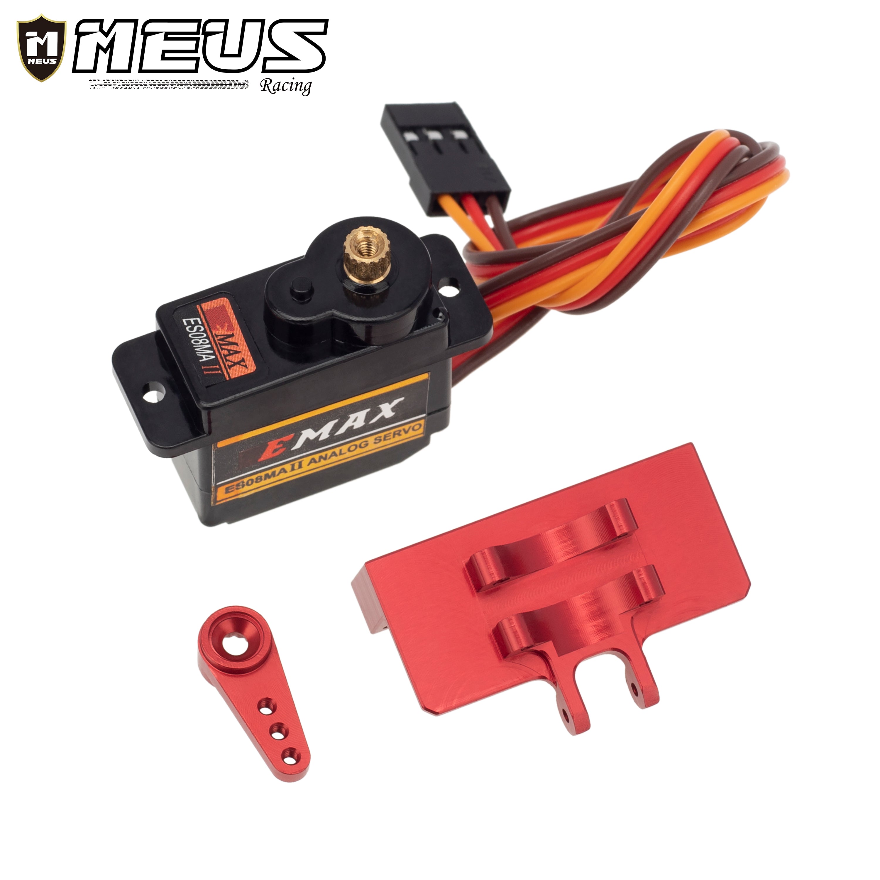 Meus Racing EMax ES08MA II Servo/Servo Mount/Servo Arm Set for SCX24