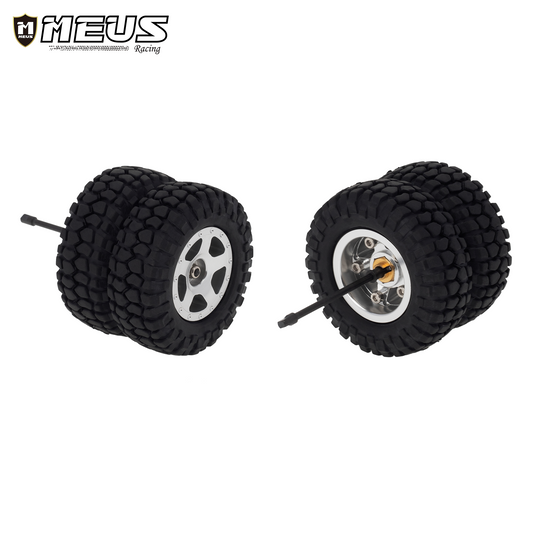 Meus Racing Wheels/Tires /Couplers/Straight Wheel Axles Set for AXIAL SCX24 6×6