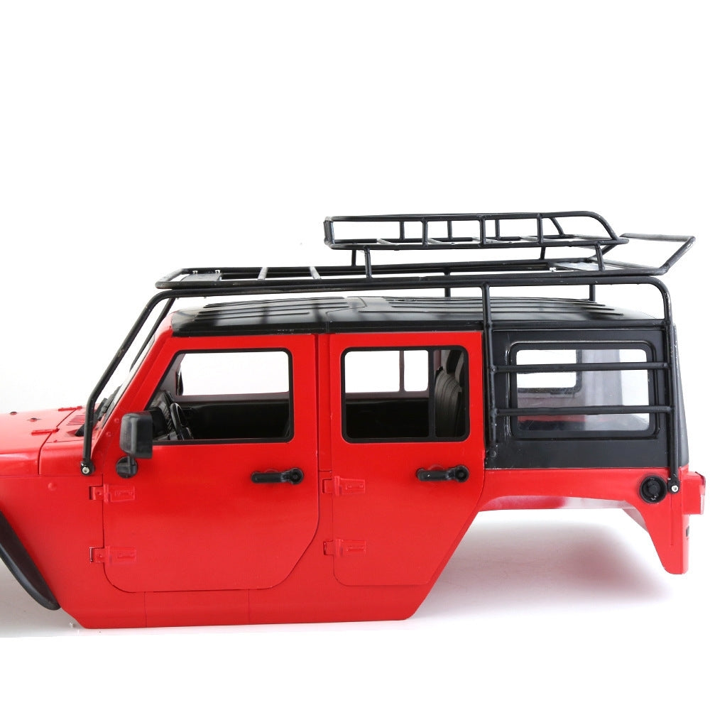 Meus Racing Metal Roof Luggage Rack with 48 LED Lights for SCX10 JEEP