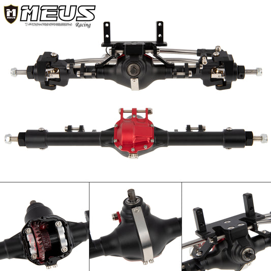 Metal Large Steering Integrated Axle Front/Rear Axle for Axial SCX10